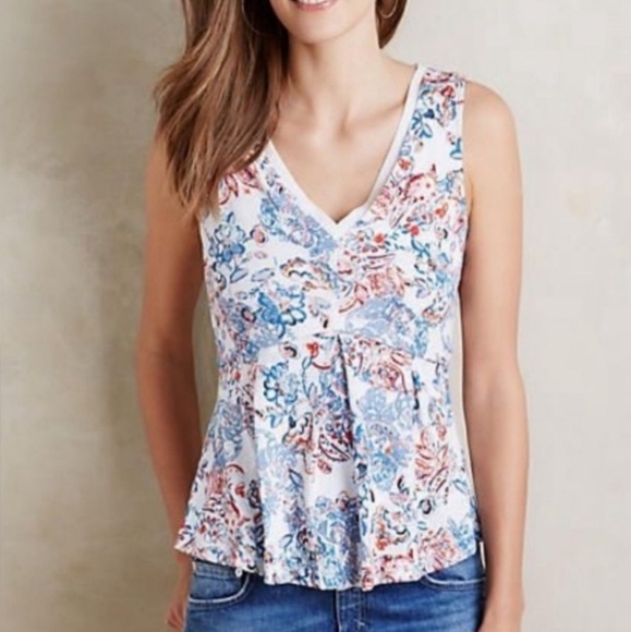 Anthropologie Tops - Anthropologie • Deletta Floral Amalia top